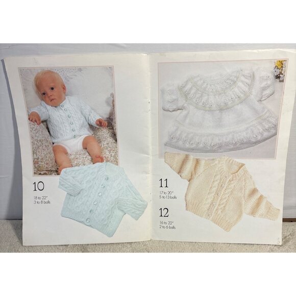 Knitting Pattern Booklet Hayfield Pretty Baby 7062 12 Designs DK Yarn 0 To 30 Mo - Picture 8 of 9